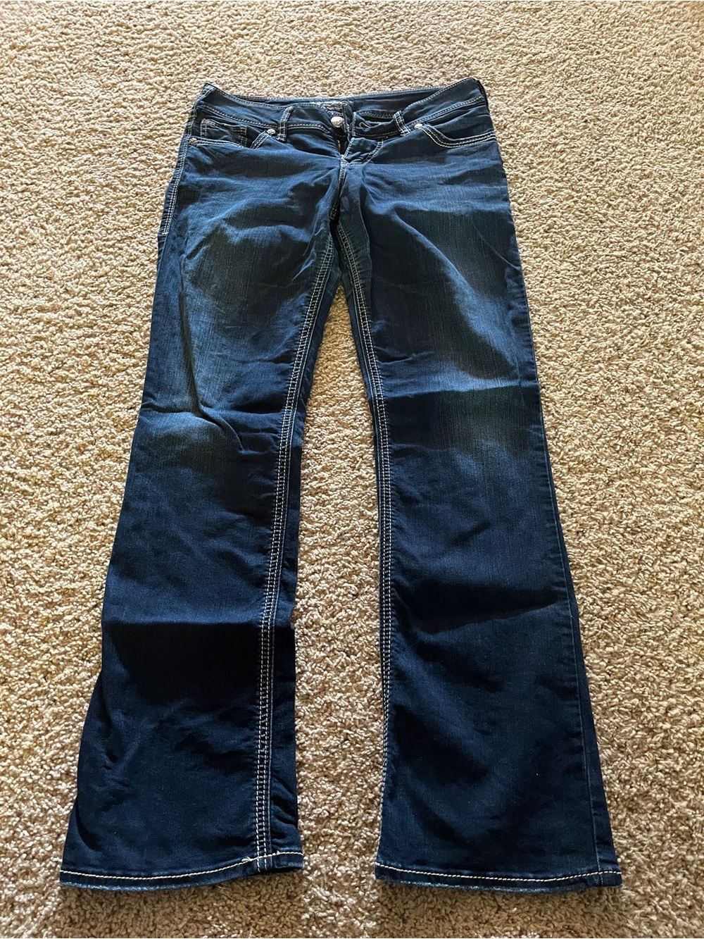 Silver Jeans Dark Indigo Bootcut Jeans